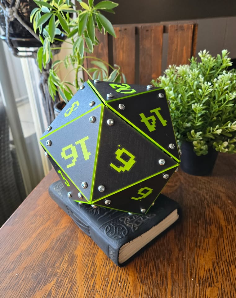 Legacy Black and Neon Green Dice Vault, closed