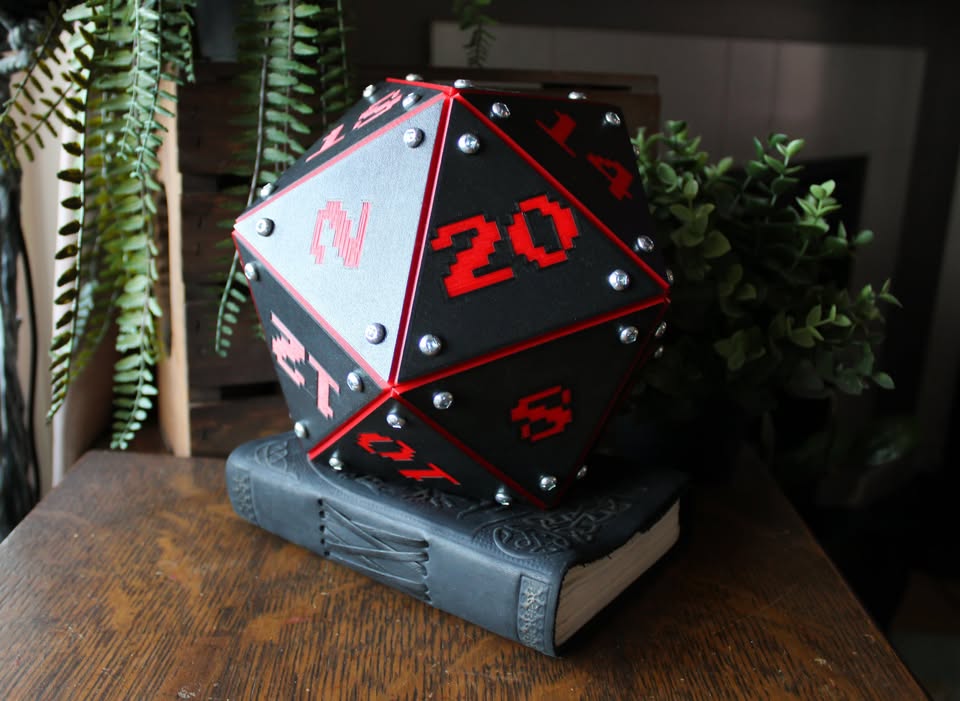 Legacy Black and Red Dice Vault, closed